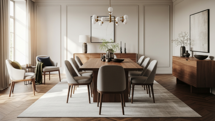 Moderne indretning møder klassisk livsstil hjemme